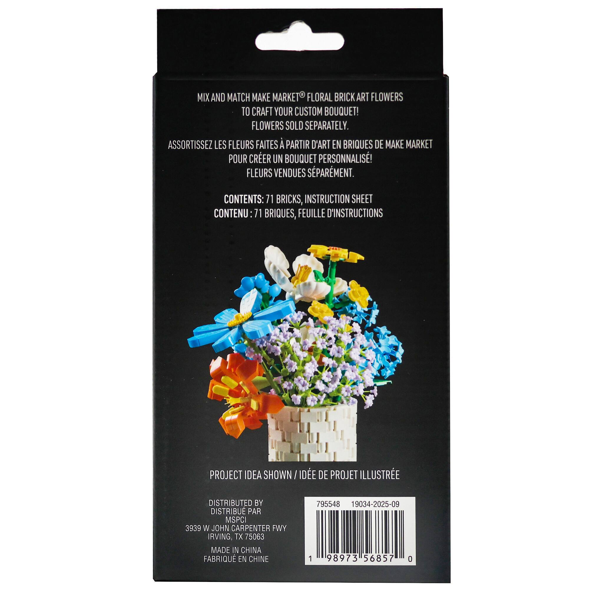 Iris Floral Brick Art Kit by Make Market®